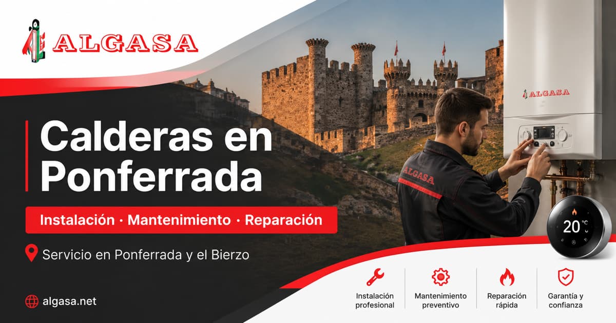 Servicio de instalación, mantenimiento y reparación de calderas en Ponferrada y el Bierzo